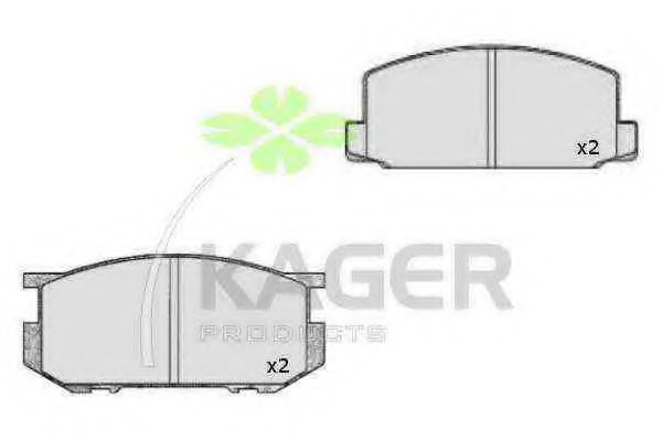 KAGER 35-0445 Brake Pad Set, disc brake